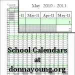school calendars
