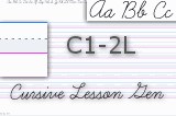 C.Small - Cursive Lesson Generators