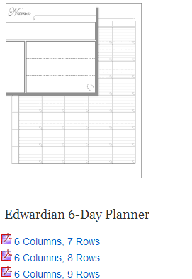 6-day-planners