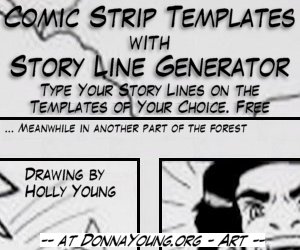 Comic Strip Layouts with Story Line Generator