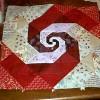 Spiraling - a monkey wrench quilt square