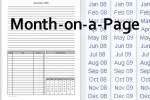 month on a page household filler