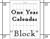 The Blue School Calendar is a 12-month calendar and start at these months: January, June, July, August, and September.