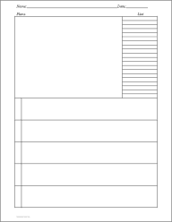 Plan and List Row Planner