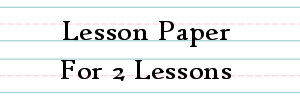 Cursive Handwriting Lesson Paper for 2 Lessons